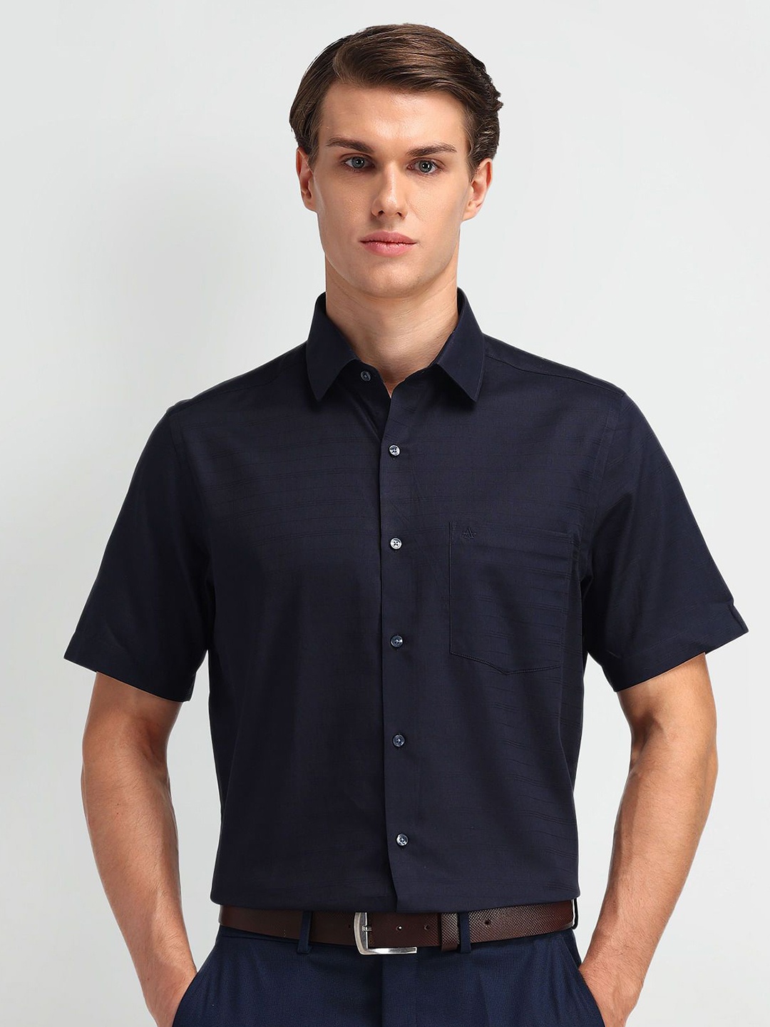 

Arrow Men Classic Opaque Formal Shirt, Blue