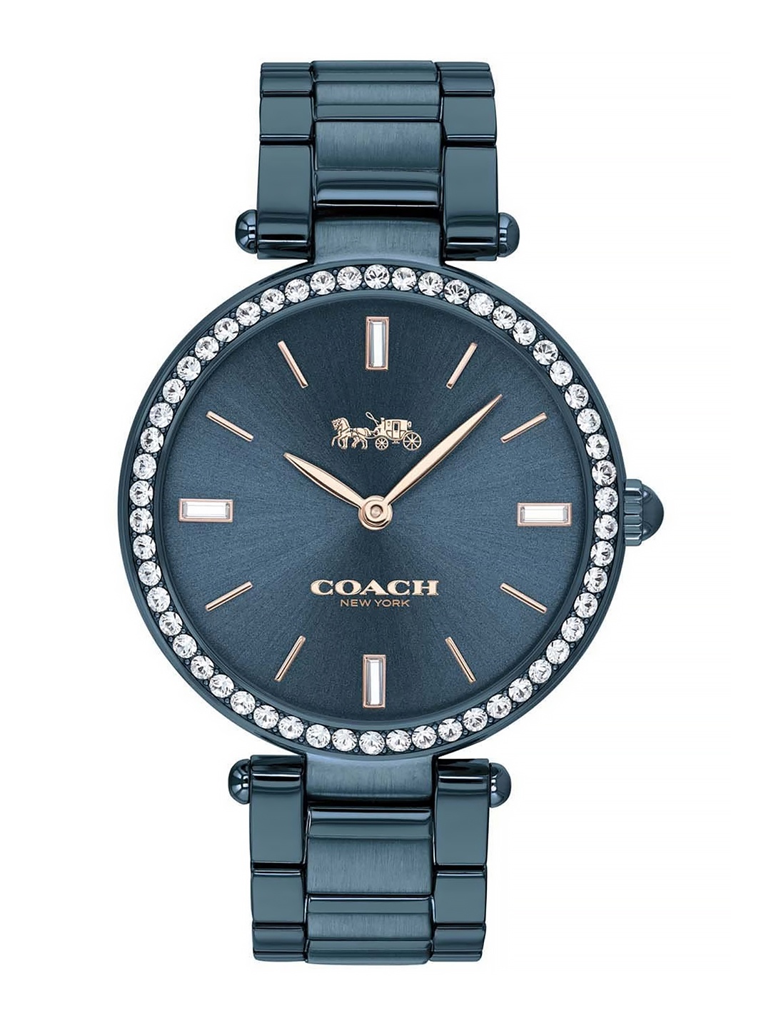 

Coach Women Park Embellished Dial Bracelet Style Straps Analogue Watch 14503423, Blue