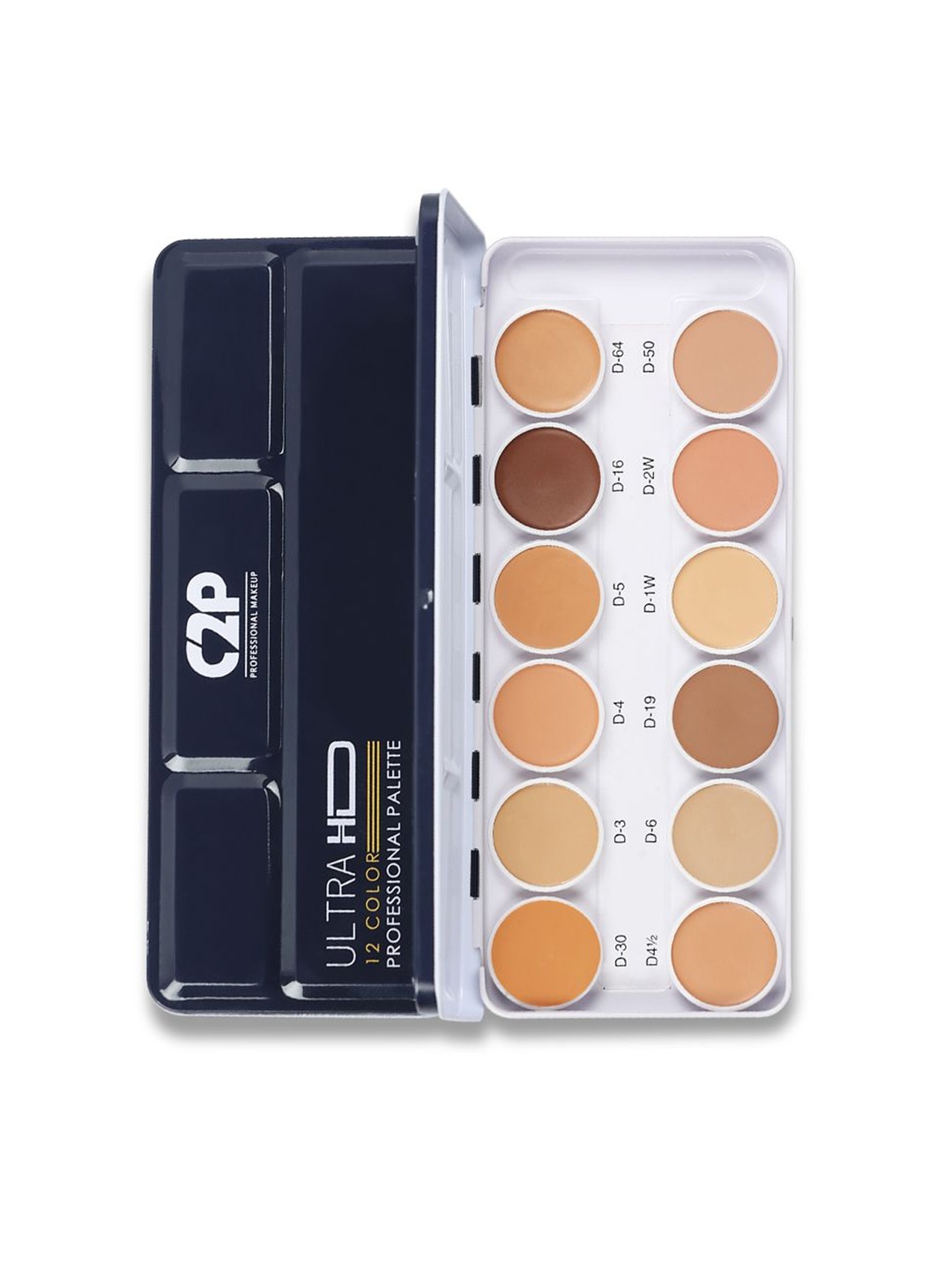 

C2P PROFESSIONAL MAKEUP Ultra HD Derma shield Concealer Palatte-42g, White