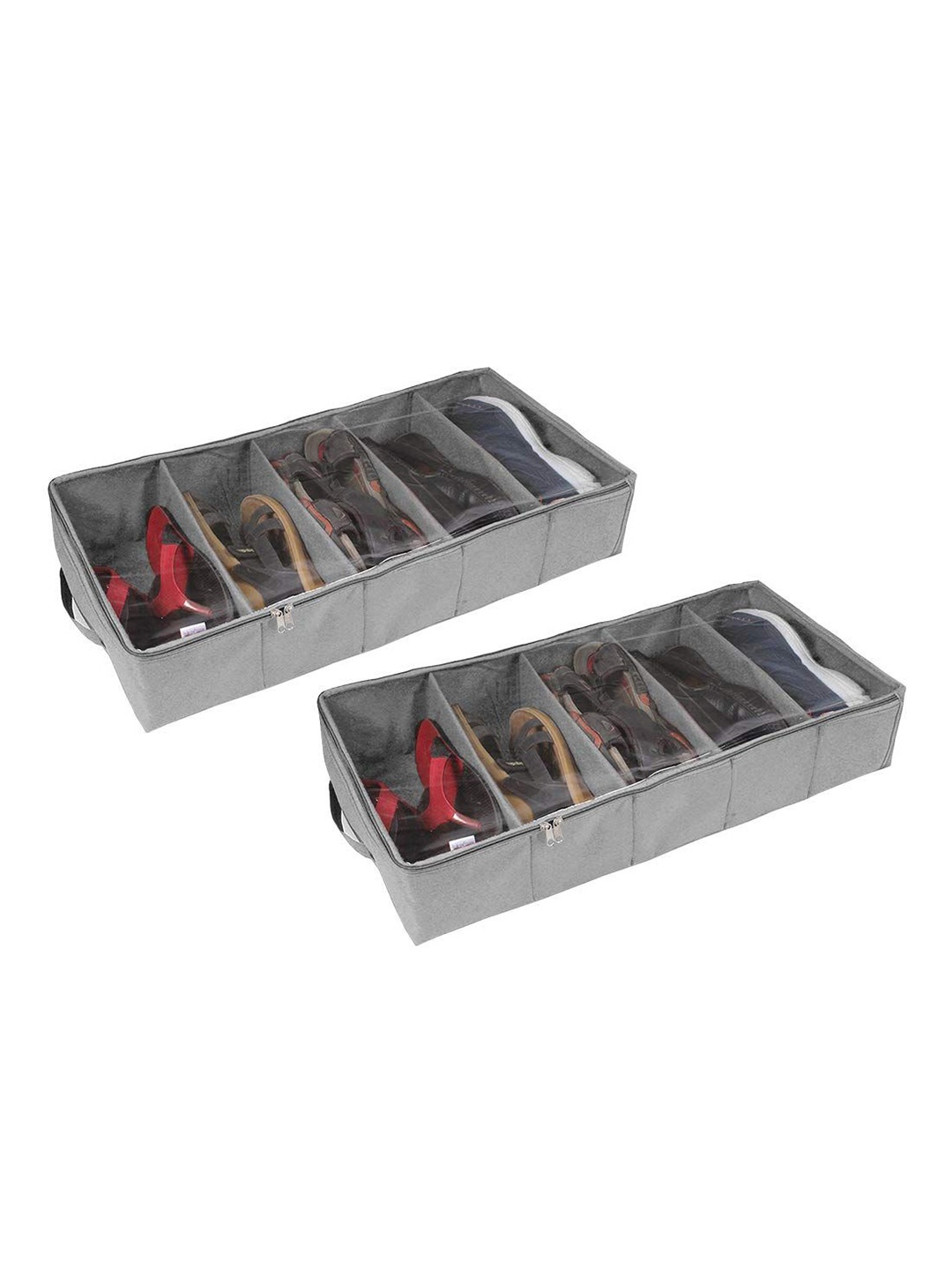 

prettykrafts Grey 2 Pieces Shoes Organiser