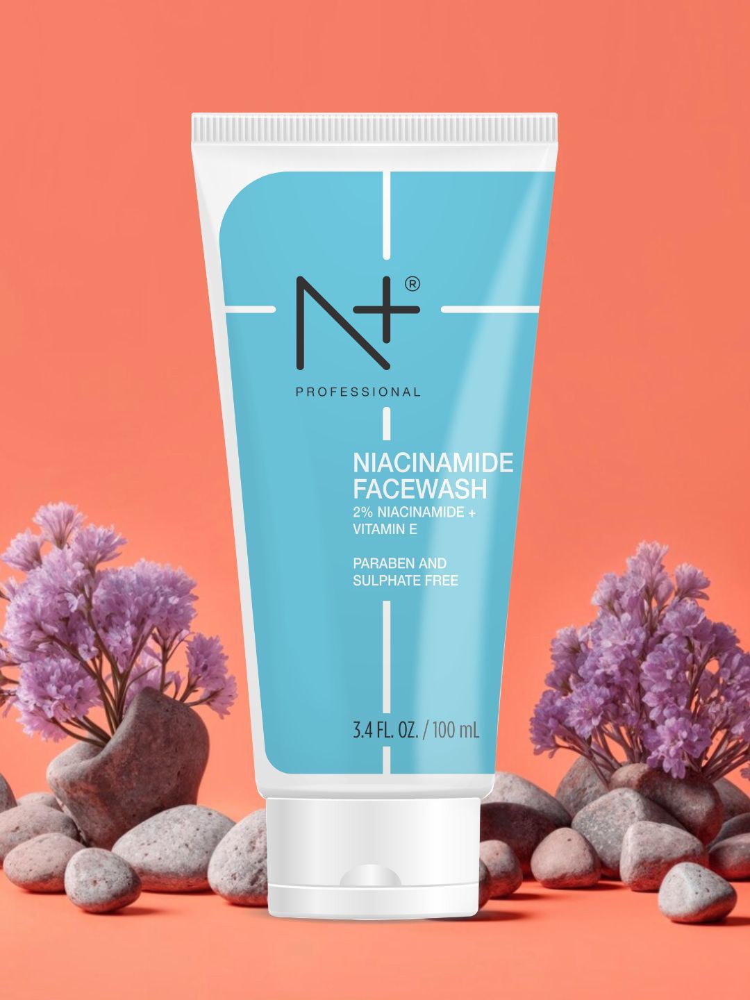 

N Plus Professional Niacinamide Facewash With Vitamin E - 100 ml, Blue