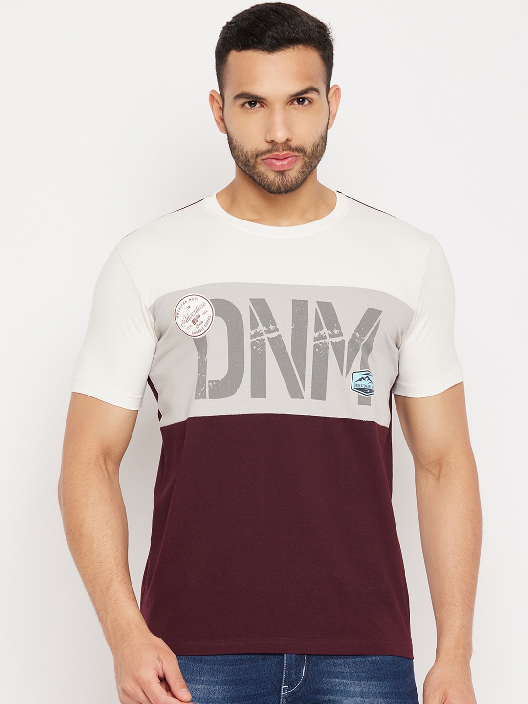 

Duke Typography Printed Cotton Slim Fit T-shirt, Burgundy