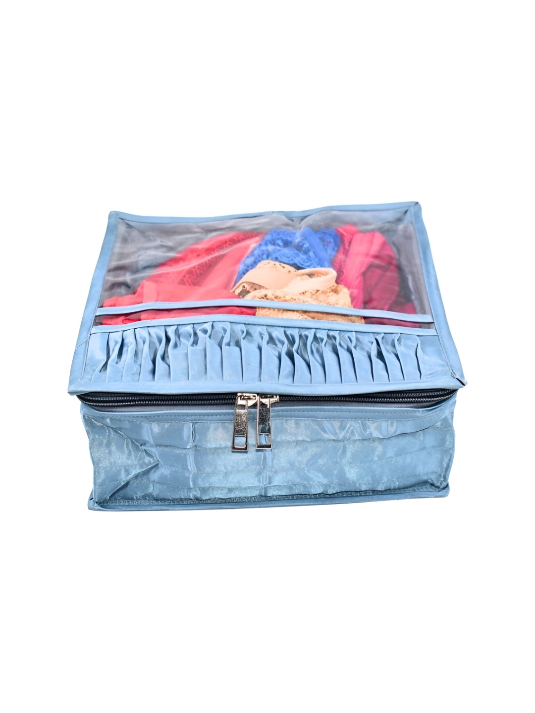 

Ajabh Grey Water Resistant Undergarment Satin Cover Cloth Organisers