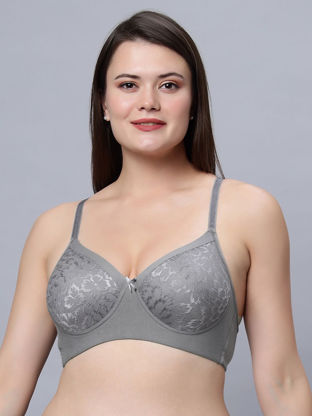 

In Care Abstract Bra Full Coverage Heavily Padded, Grey