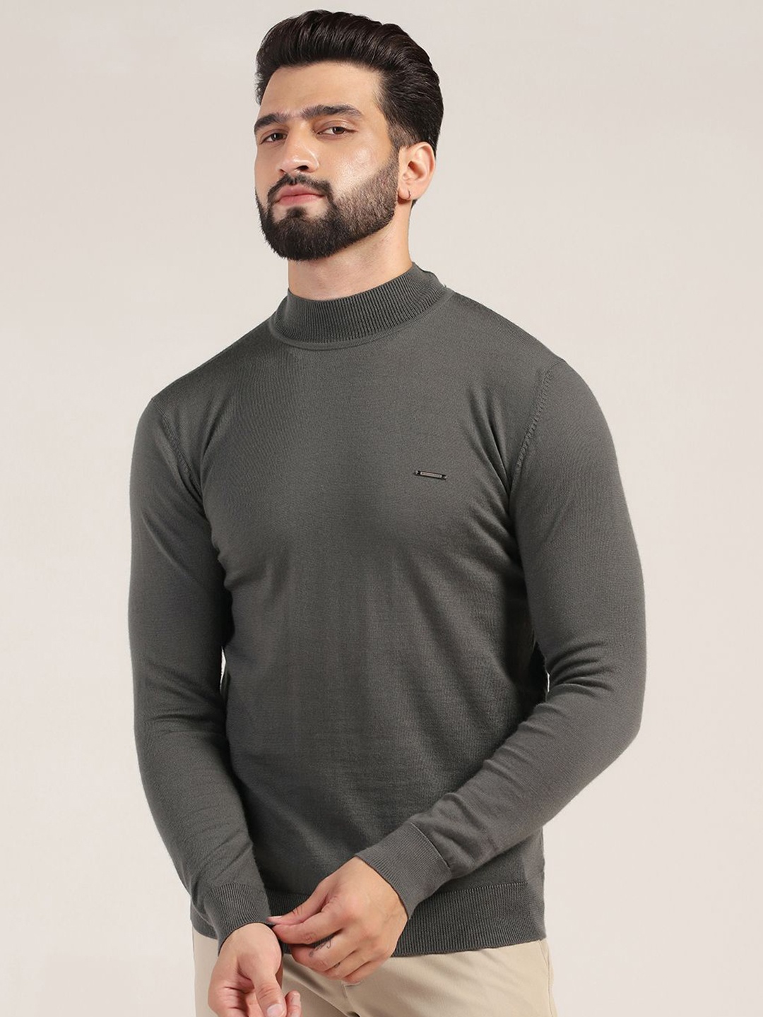 

Blackberrys Men Woollen Pullover, Grey