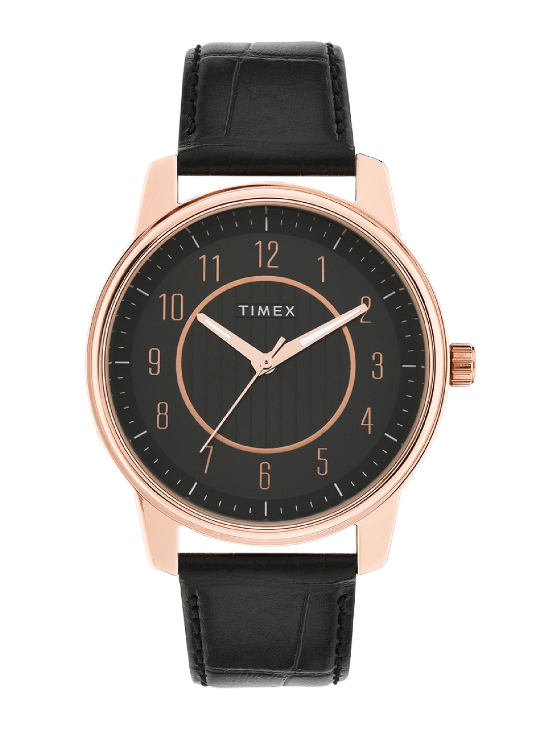 

Timex Men Dial & Leather Straps Analogue Watch - TWNTG07SMU02, Black