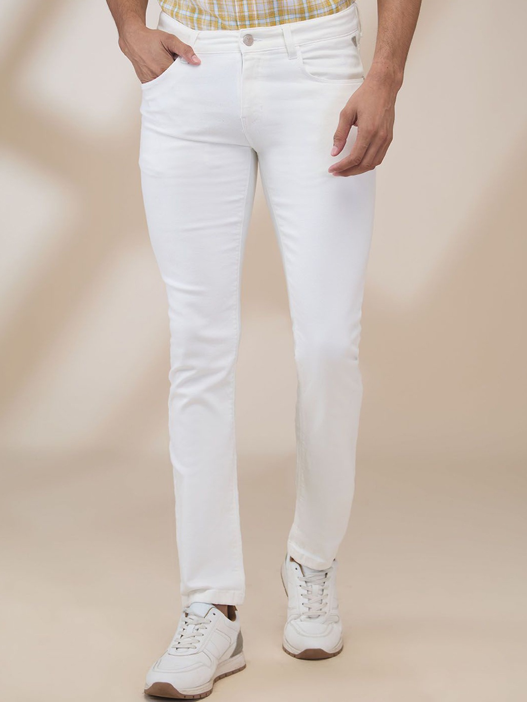 

ColorPlus Men Slim Fit Light Fade Jeans, White