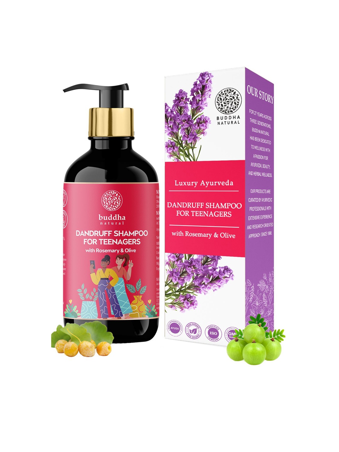 

BUDDHA NATURAL Luxury Ayurvedha Anti-Dandruff Shampoo - 200 ml, Gold
