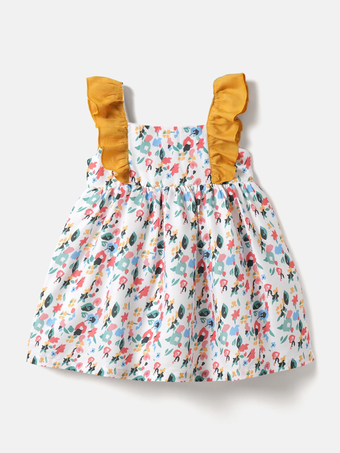 

Nautinati Girls' Ditsy Floral Dress, Yellow