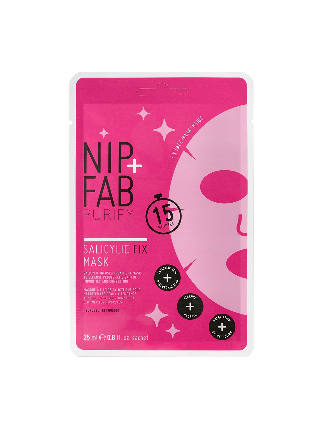 

Nip+Fab Purify Salicylic Fix Sheet Mask - 20ml, Fuchsia