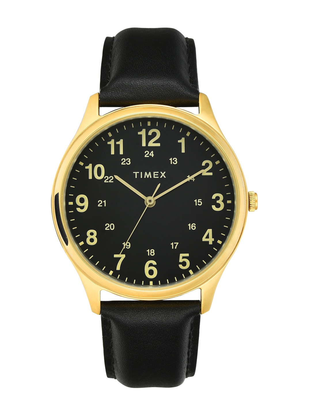 

Timex Men Leather Straps Analogue Watch - TWTG73SMU10, Black