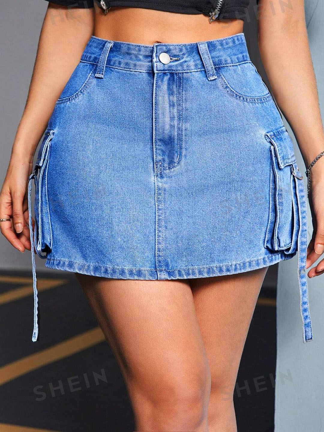 

Kotty Pencil Above Knee Skirts, Blue