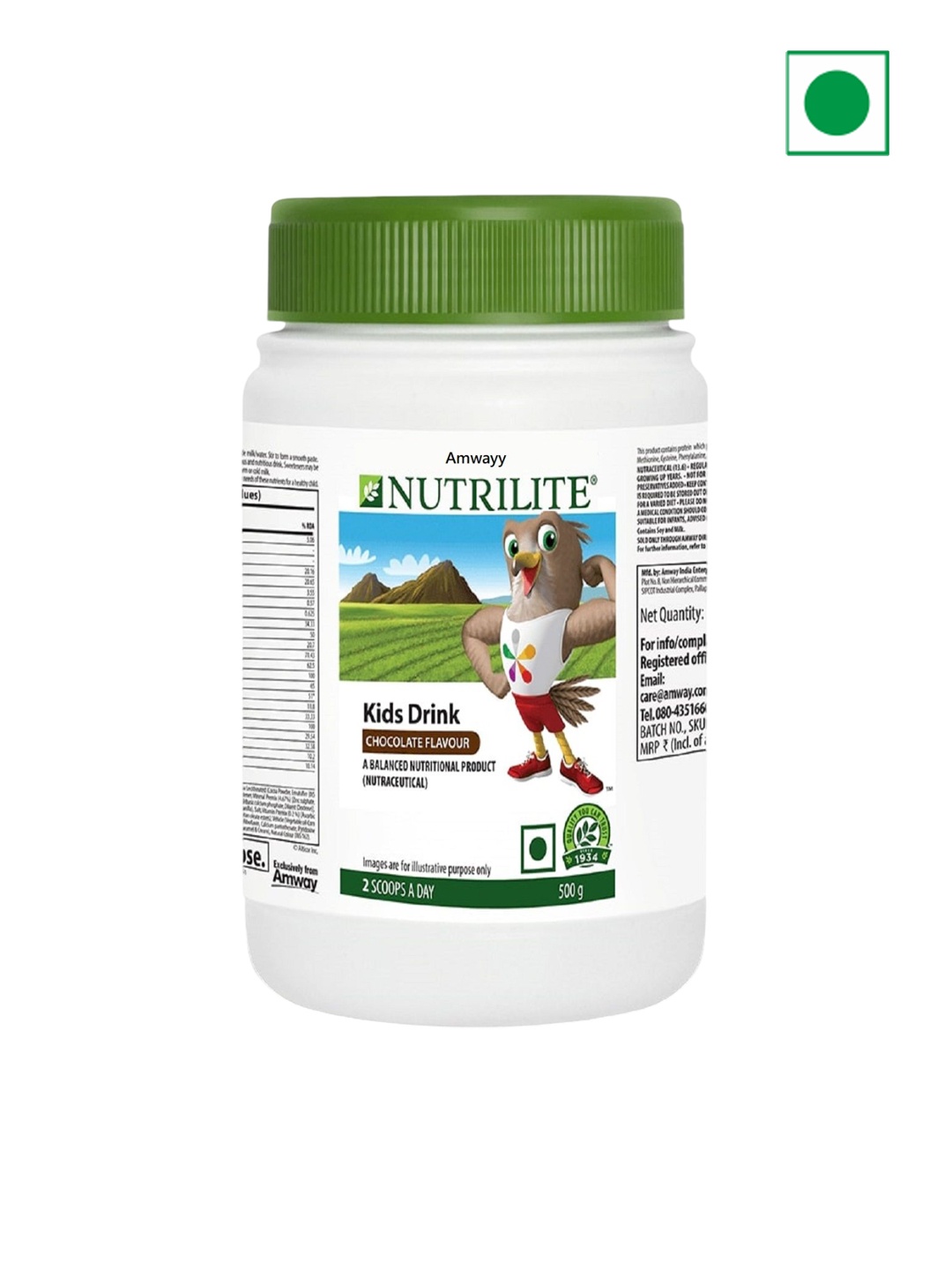 

Amwayy NUTRILITE Kids Drink Chocolate Flavour-500g, White