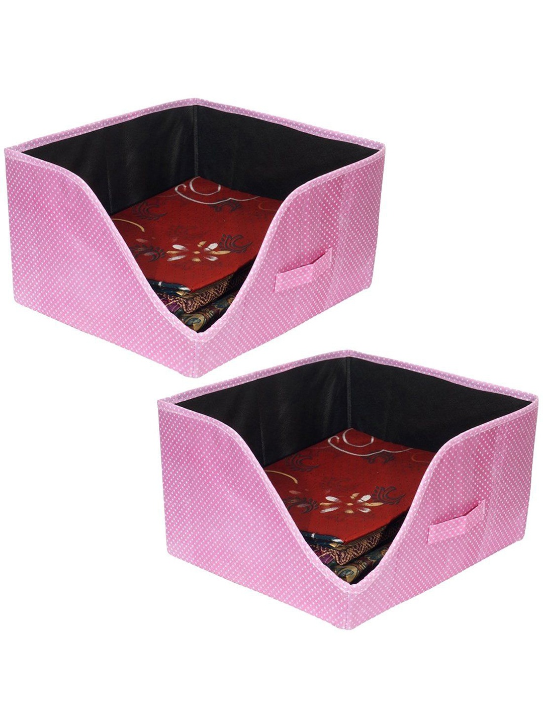 

prettykrafts Pink 2 Pieces Reusable Multi-Utility Organisers