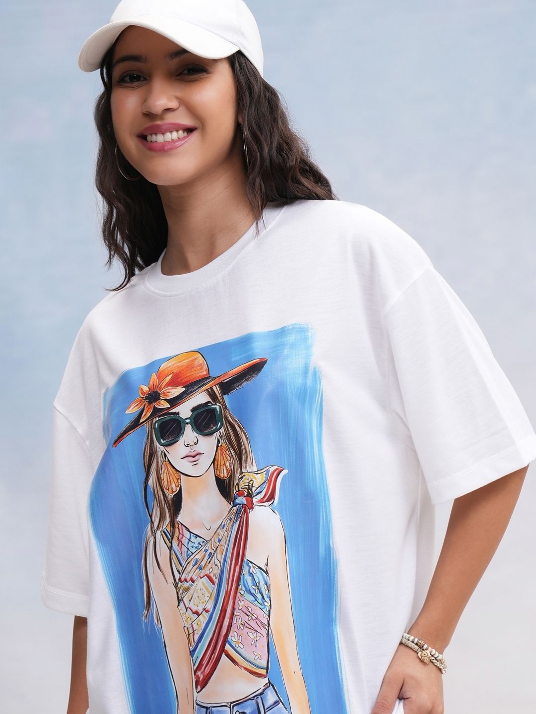 

Street By Tokyo Talkies Women Printed T-shirt, White