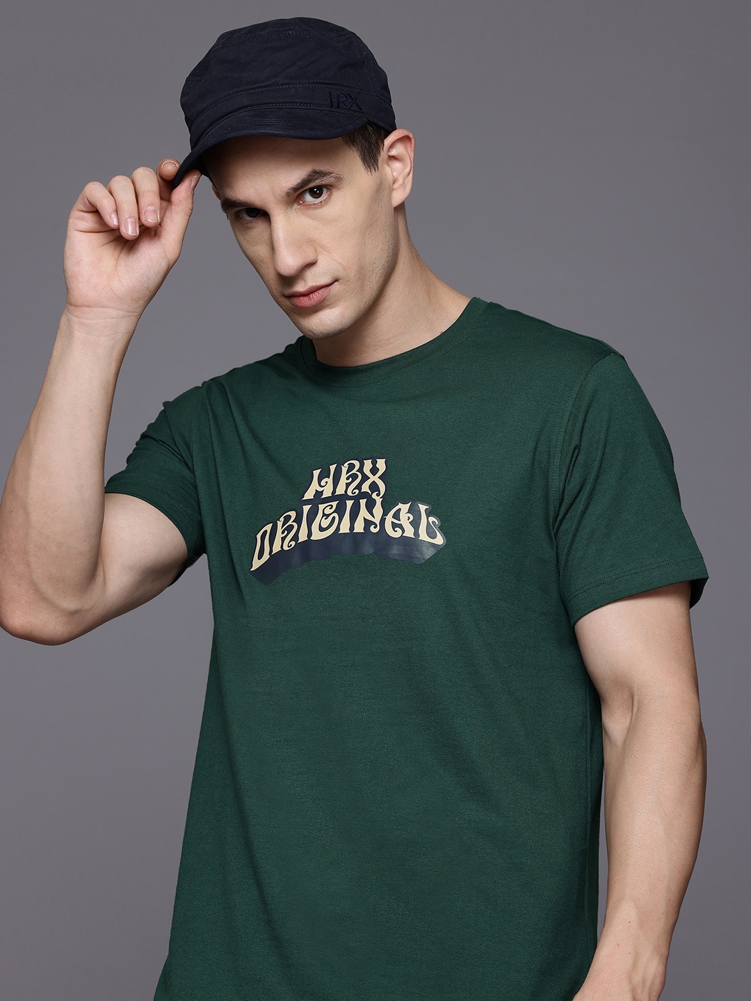 

HRX by Hrithik Roshan Typography Print Lifestyle T-shirt, Green