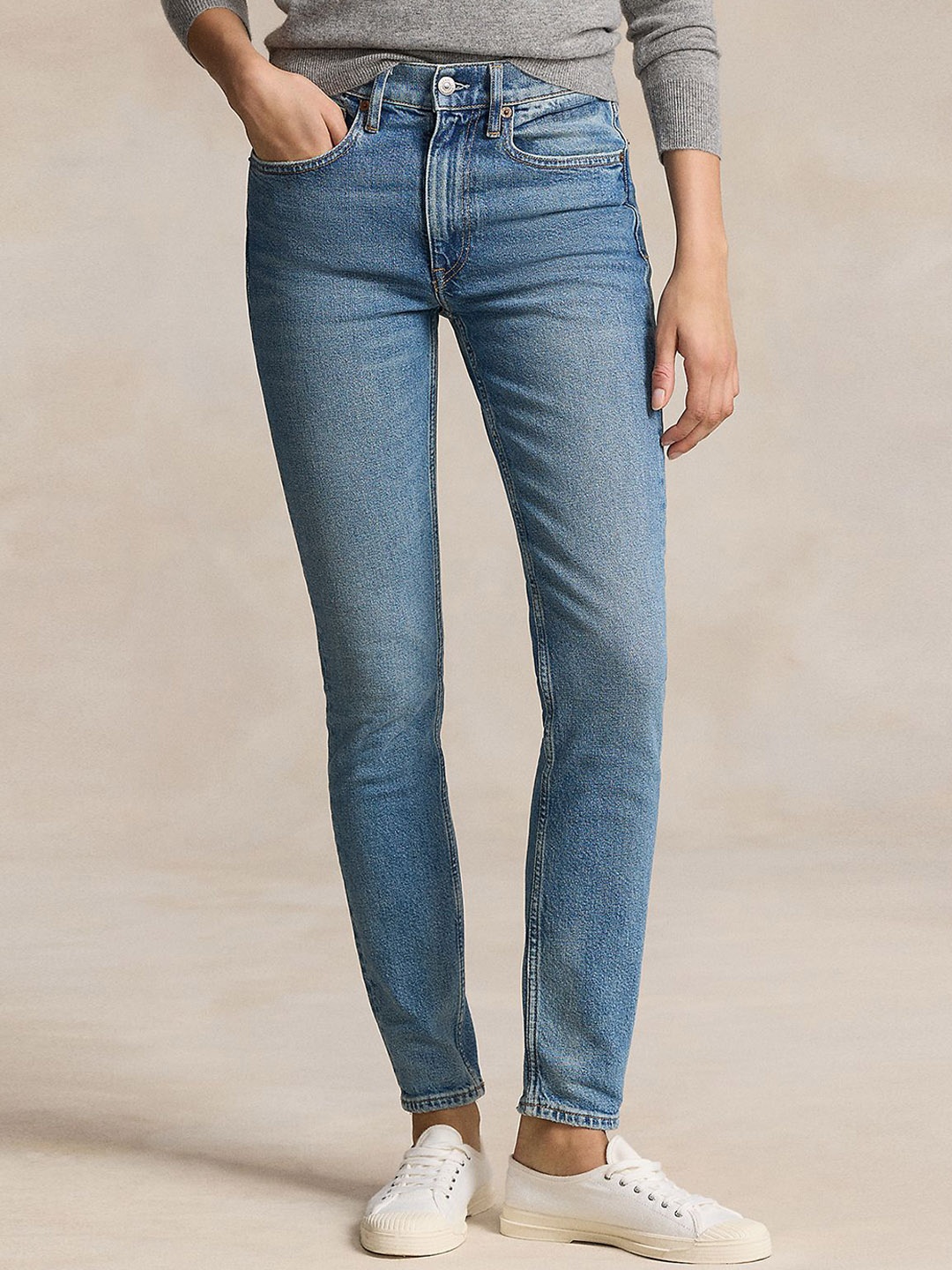 

Polo Ralph Lauren Mid-Rise Skinny Jean, Blue