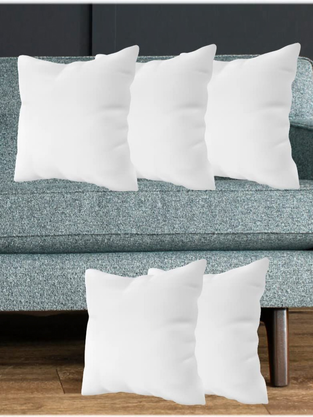 

Vendola Green & Pink 5 Pieces Abstract Satin Square Cushion Covers