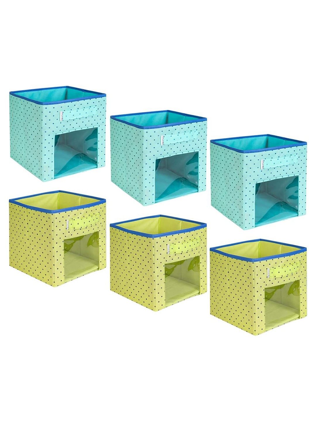

prettykrafts Blue & Green 6 Pieces Multi-Utility Organisers
