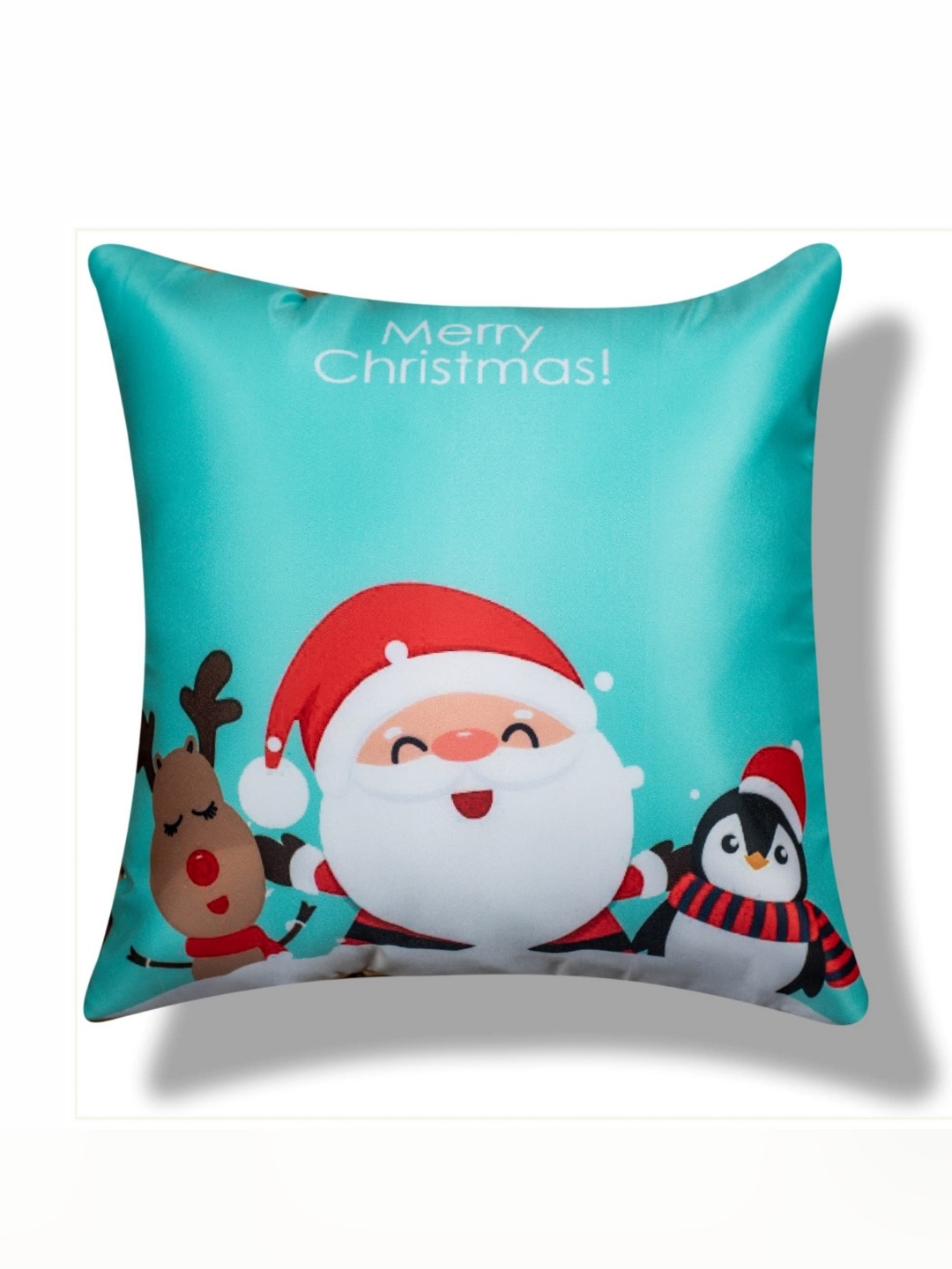 

Vendola White & Red Cartoon Characters Satin Square Cushion Covers