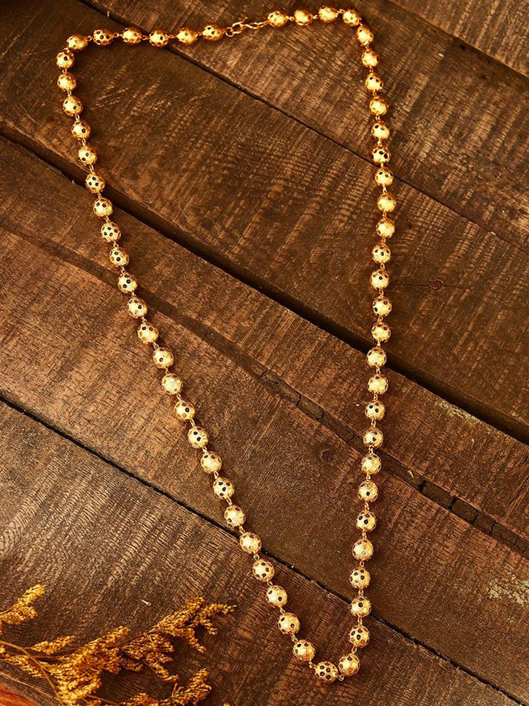 

Mirraw Gold-Plated Beaded Chain