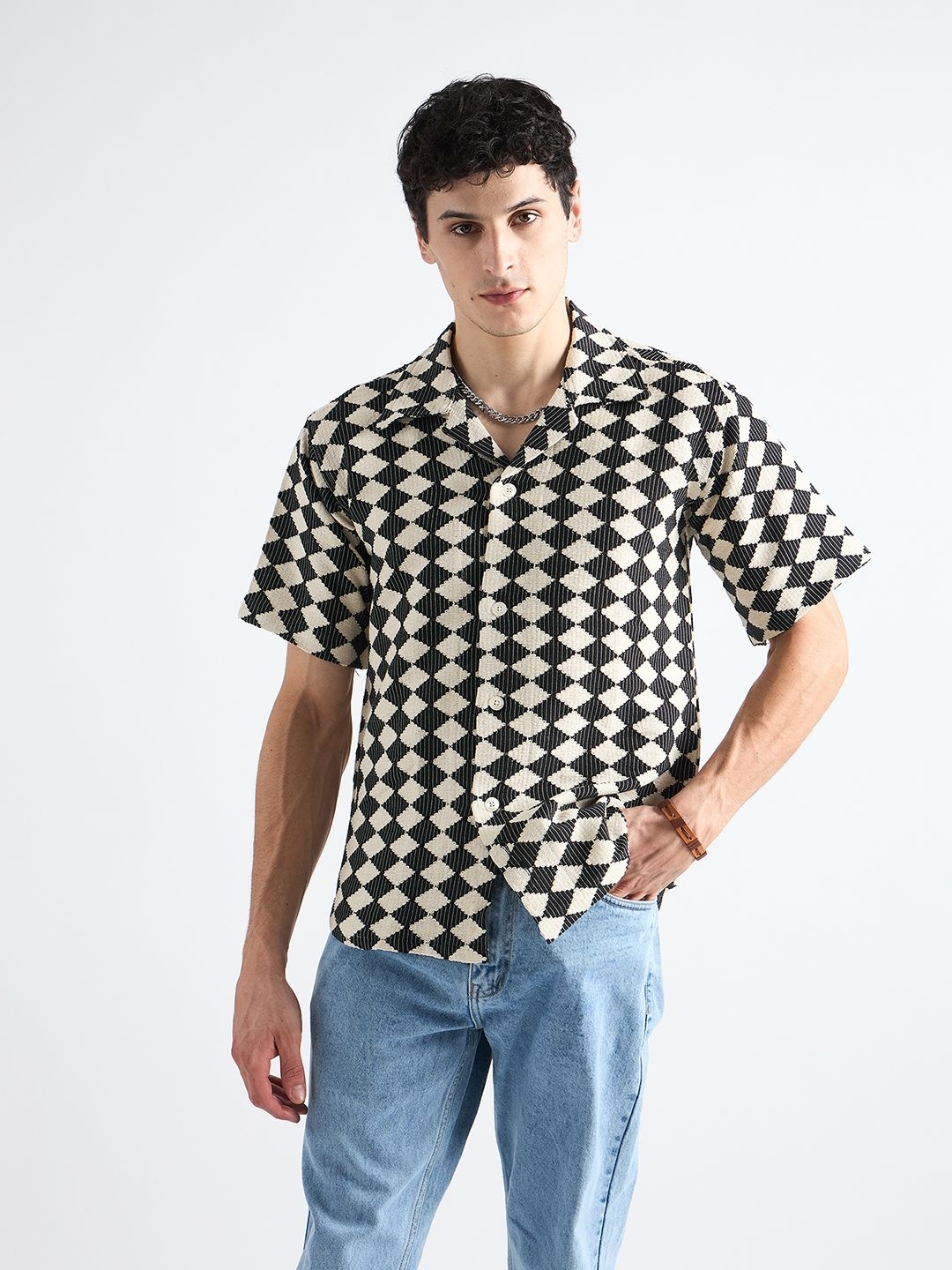 

all yours Men Classic Opaque Formal Shirt, Black