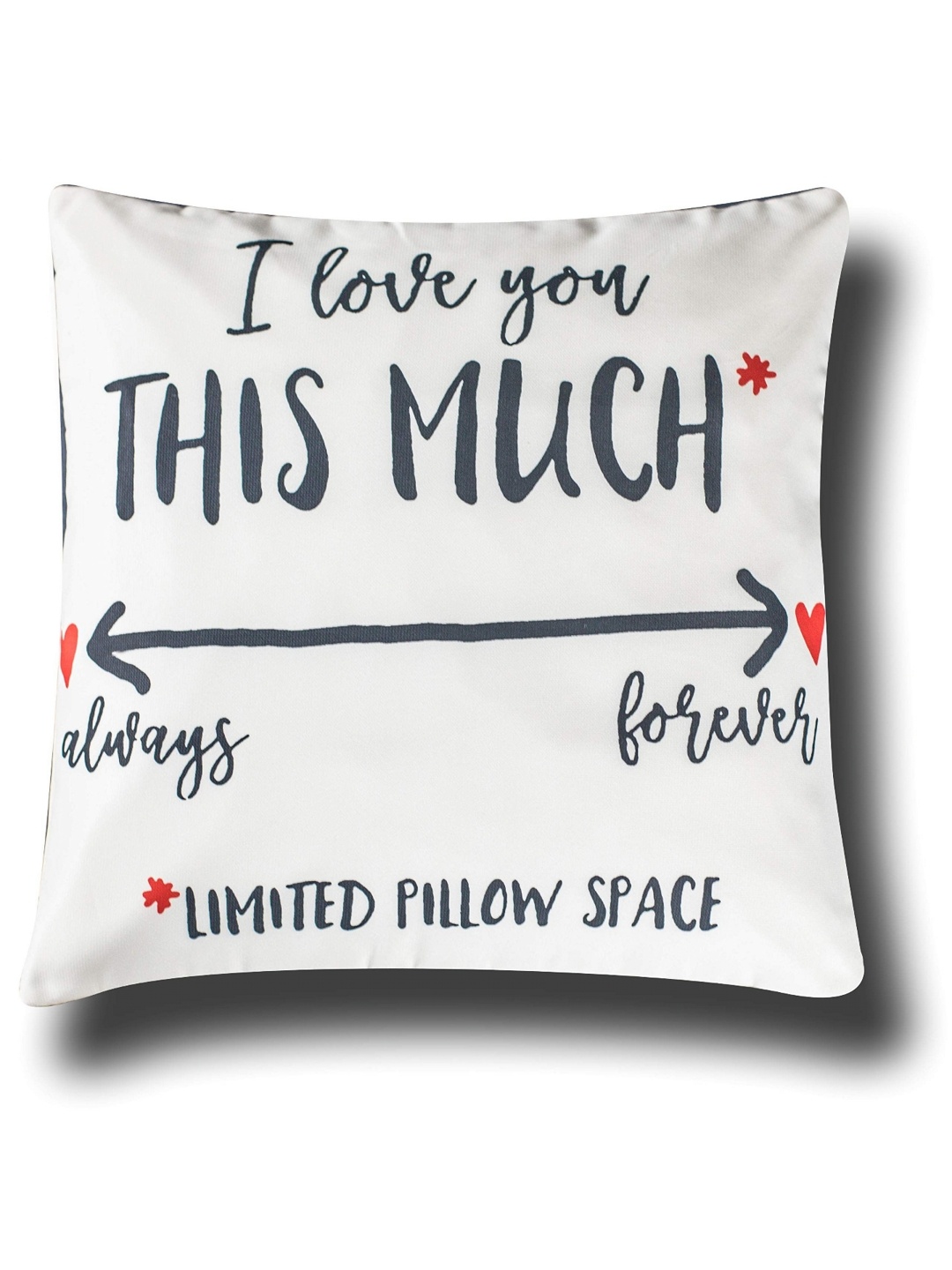 

Vendola White & Black Typography Square Cushion Covers