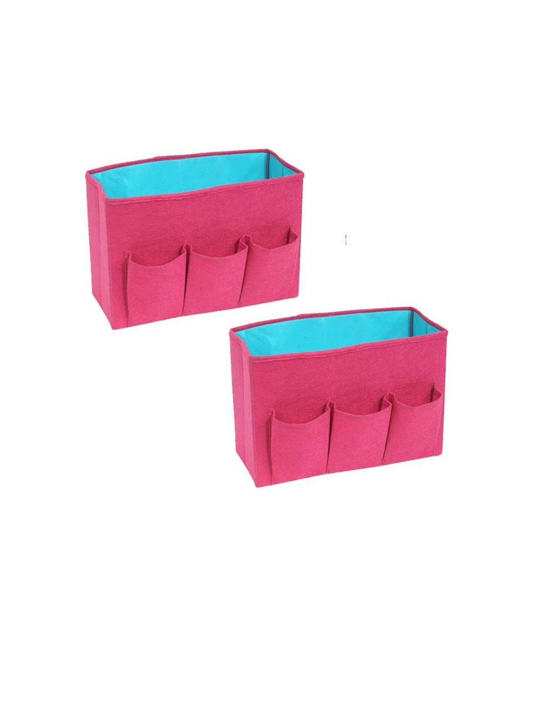 

prettykrafts Pink & Blue 2 Pieces Reusable Multi-Utility Organisers