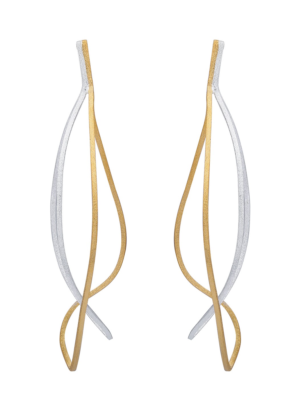 

DressBerry Contemporary Drop Earrings, Silver
