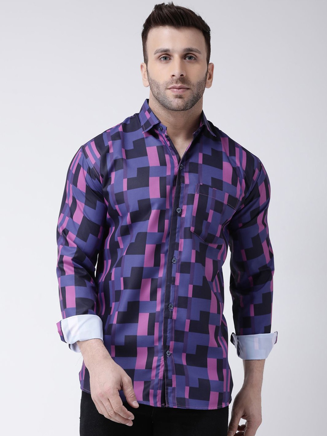 

KLOSET BY RIAG Men Classic Floral Opaque Printed Casual Shirt, Multi