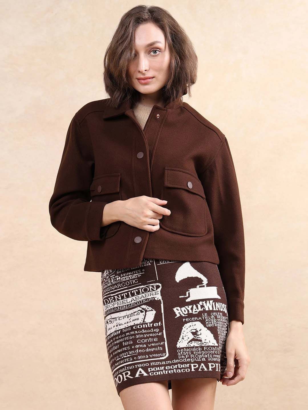 

RAREISM Women Tailored Jacket, Brown