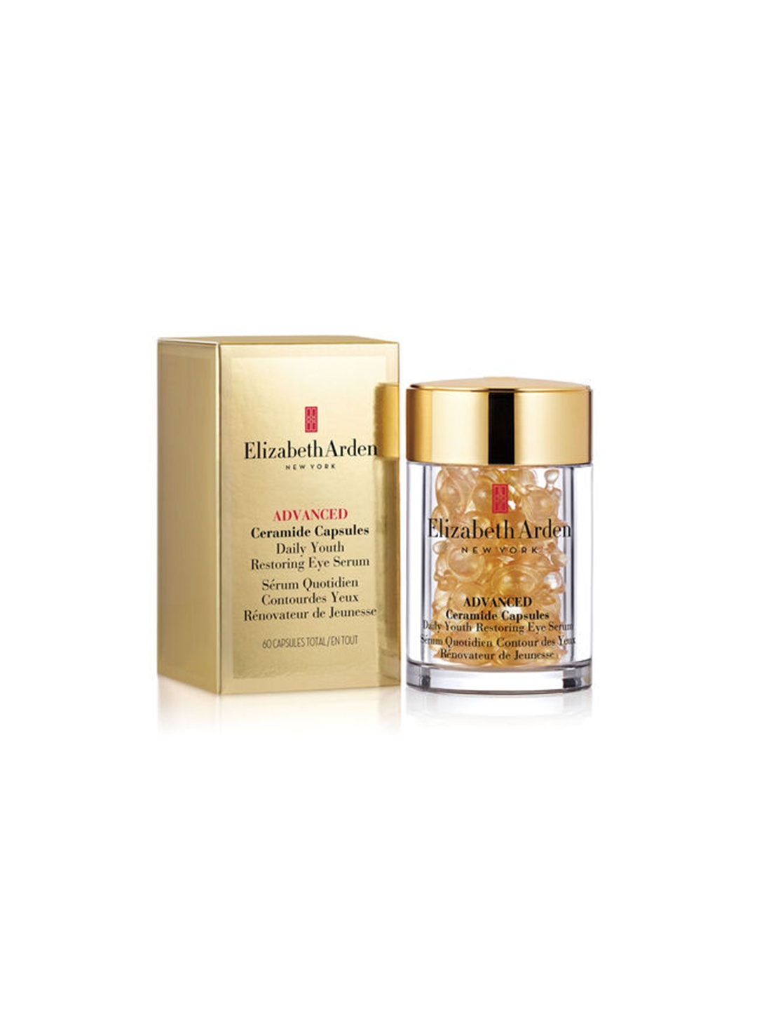 

Elizabeth Arden Advanced Ceramide Capsules Daily Youth Restoring Eye Serum with Jar - 28ml, Gold