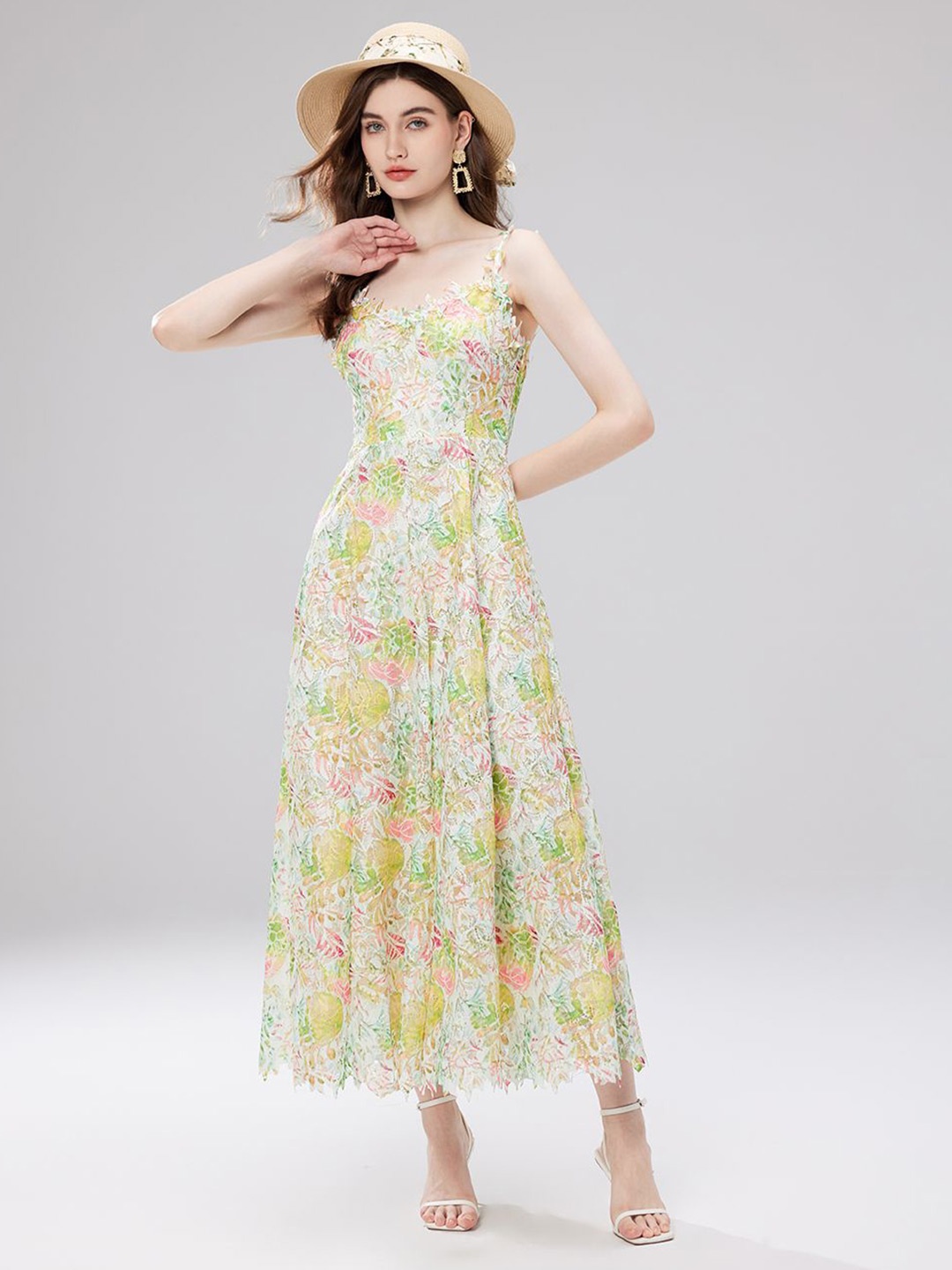 

JC Collection Women Floral Print Maxi Dress, Green