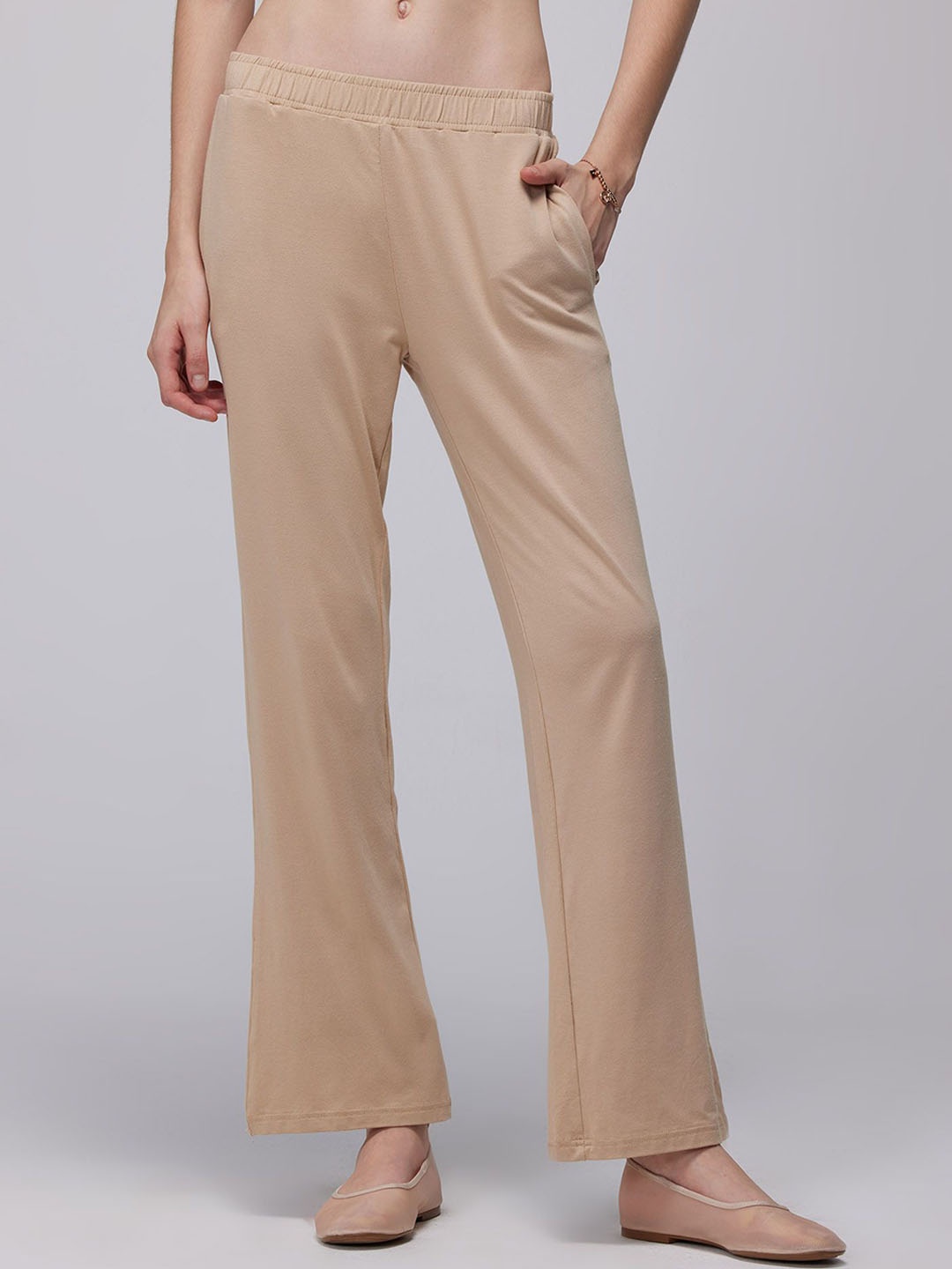 

CAVA Women Sand Float Flare Pants, Beige