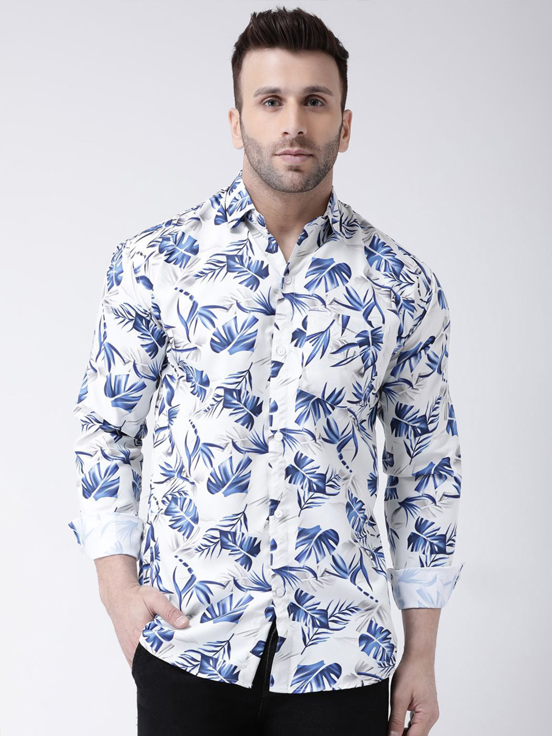 

KLOSET BY RIAG Men Classic Floral Opaque Printed Casual Shirt, Multi