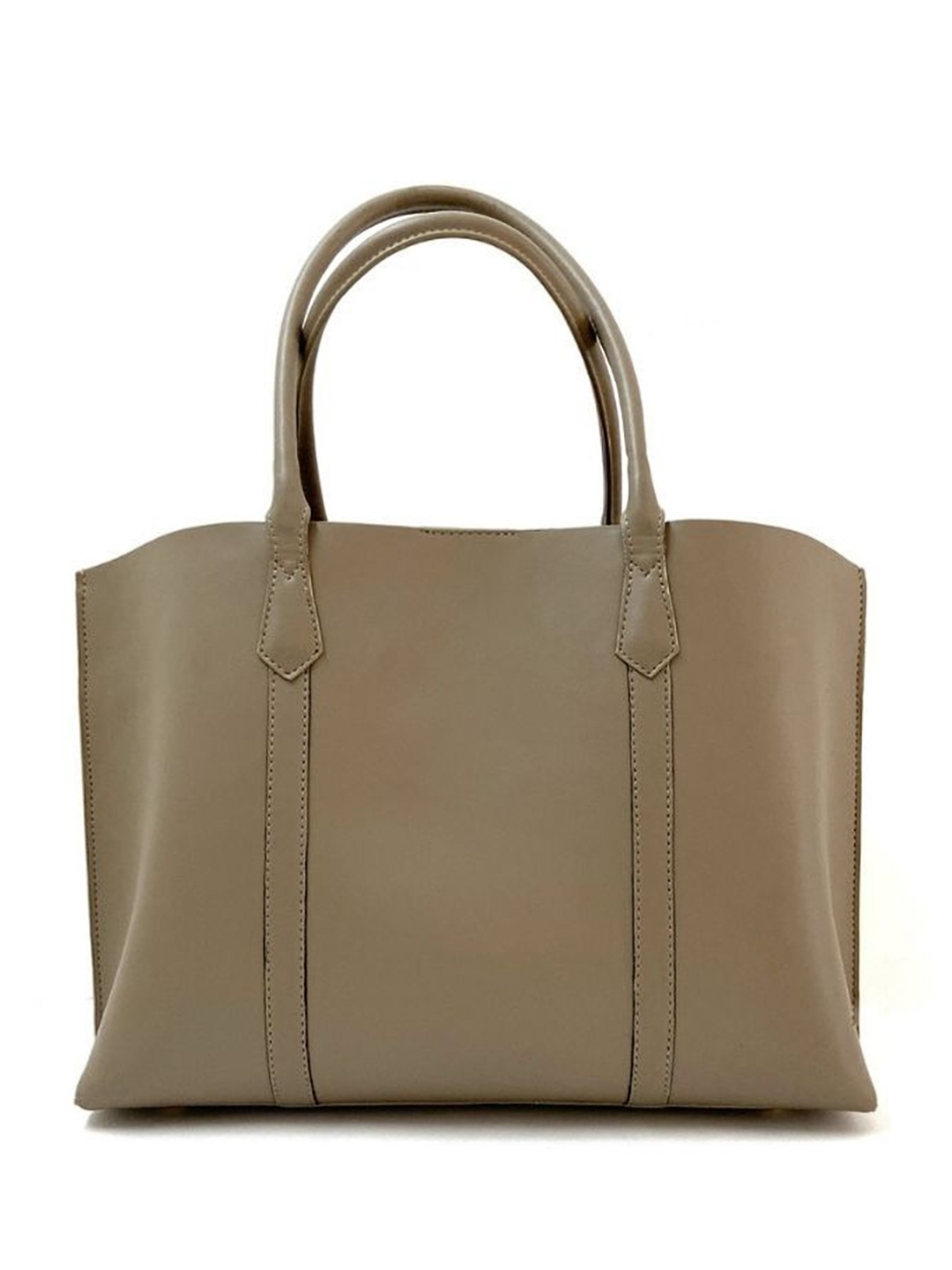

Hues Studio Women Oversized Faux Leather Tote Bag, Grey