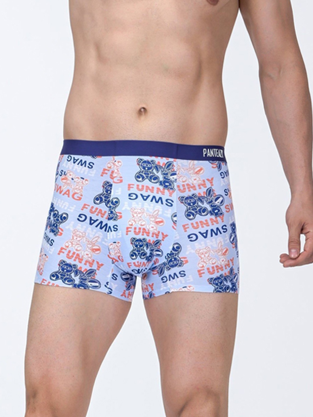 

PANTEAZY Men Printed Stretchable Trunk KEV-2412-BPB-B-M-Blue