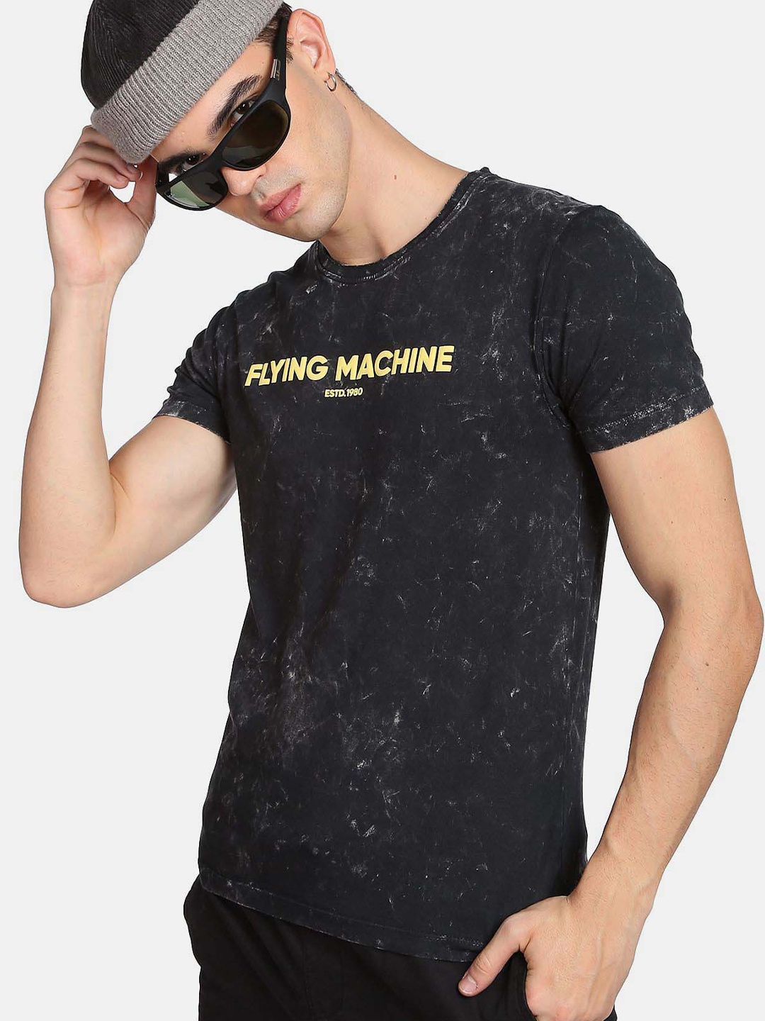 

Flying Machine Vintage Washed T-Shirt, Charcoal