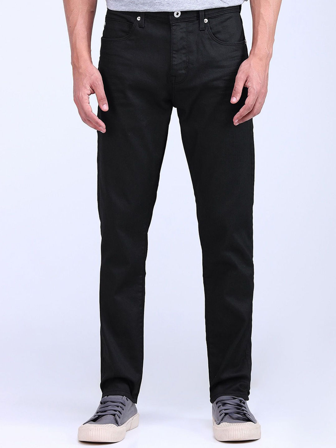 

Flying Machine Men Slim Fit Stretchable Cotton Jeans, Black