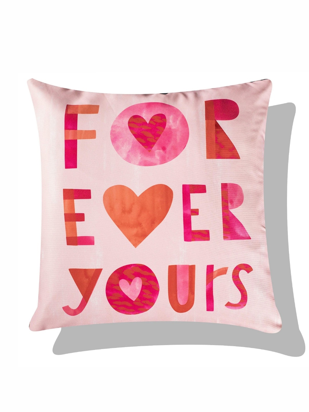 

Vendola Pink Quirky Square Cushion Cover