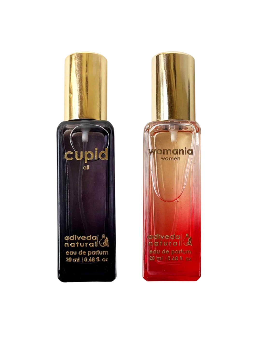 

Adiveda Natural Set Of 2 Cupid & Womania EDP 100 ml Each, Red
