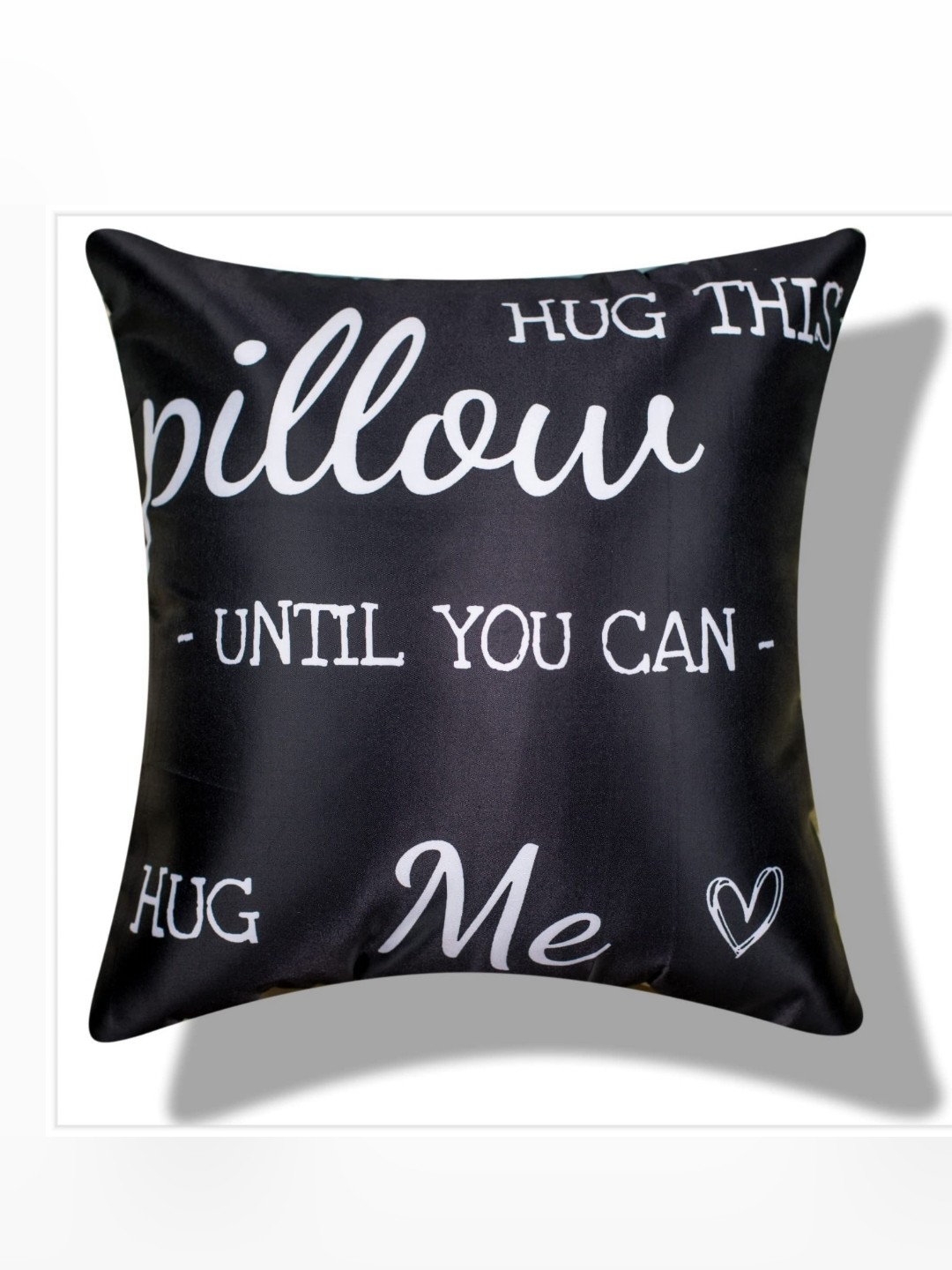 

Vendola Black & White Abstract Satin Square Cushion Covers