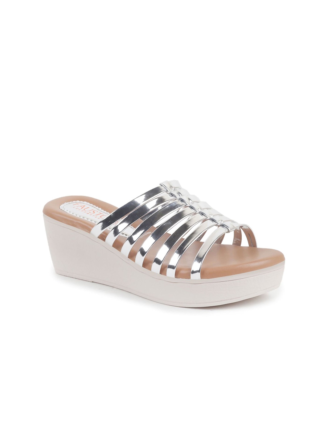 

FAUSTO PU Platform Sandals, Metallic