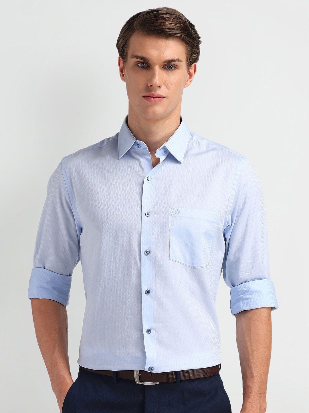 

Arrow Men Classic Opaque Formal Shirt, Blue