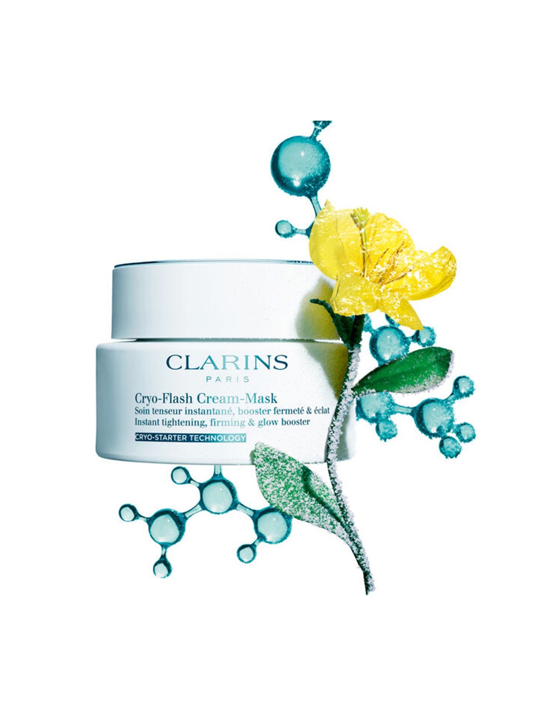 

CLARINS Cryo-Flash Cream-Mask with Cryo-Starter Technology - 75ml, Blue