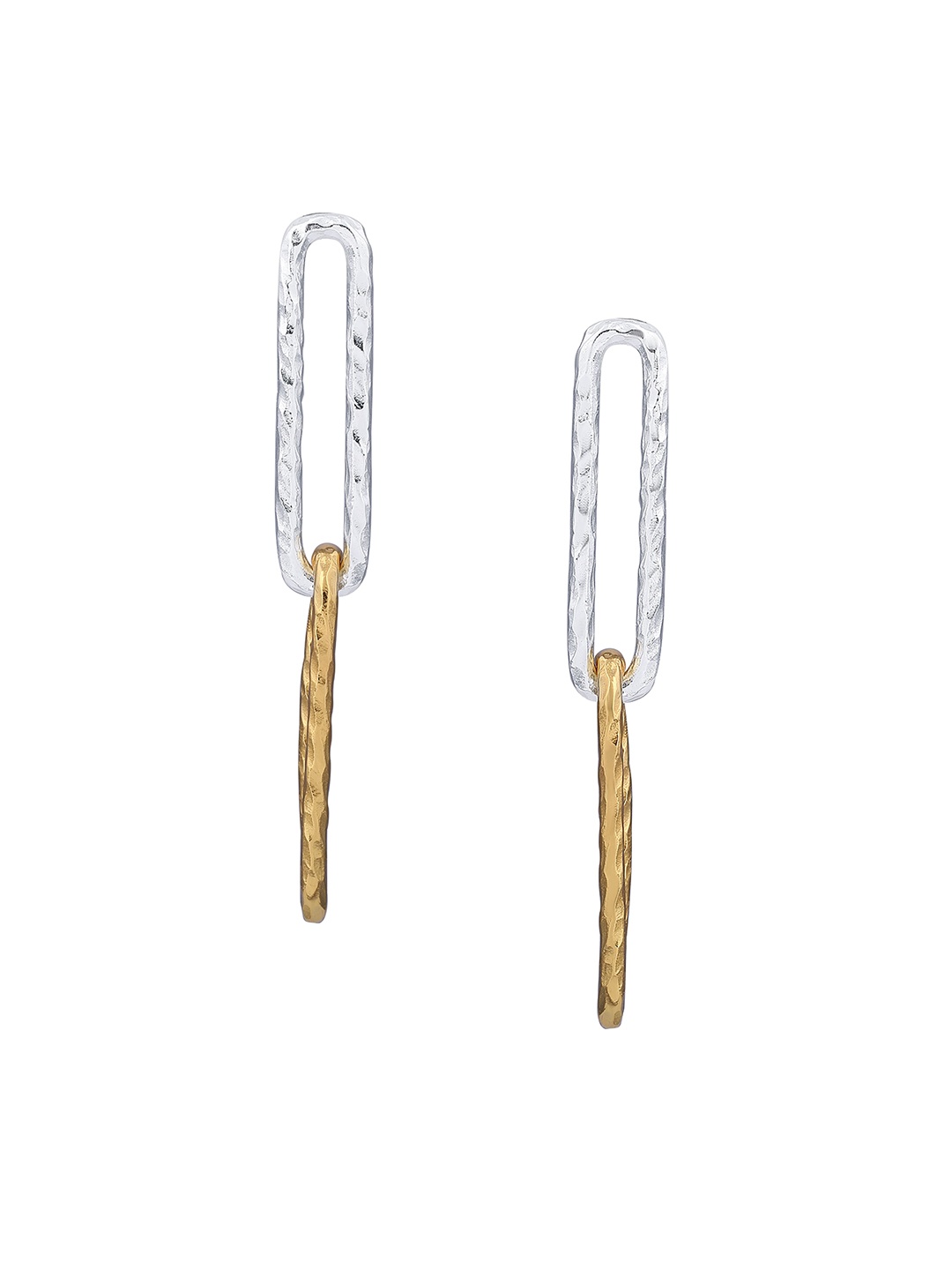 

DressBerry Contemporary Drop Earrings, Silver