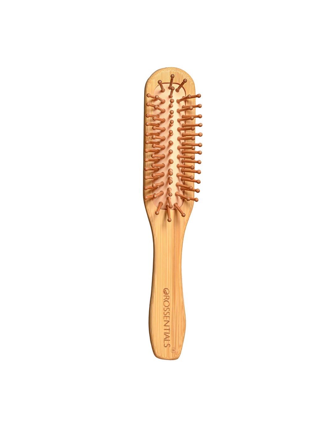 

OROSSENTIALS Wooden Bristle Paddle Large Handle Hair Brush, Brown