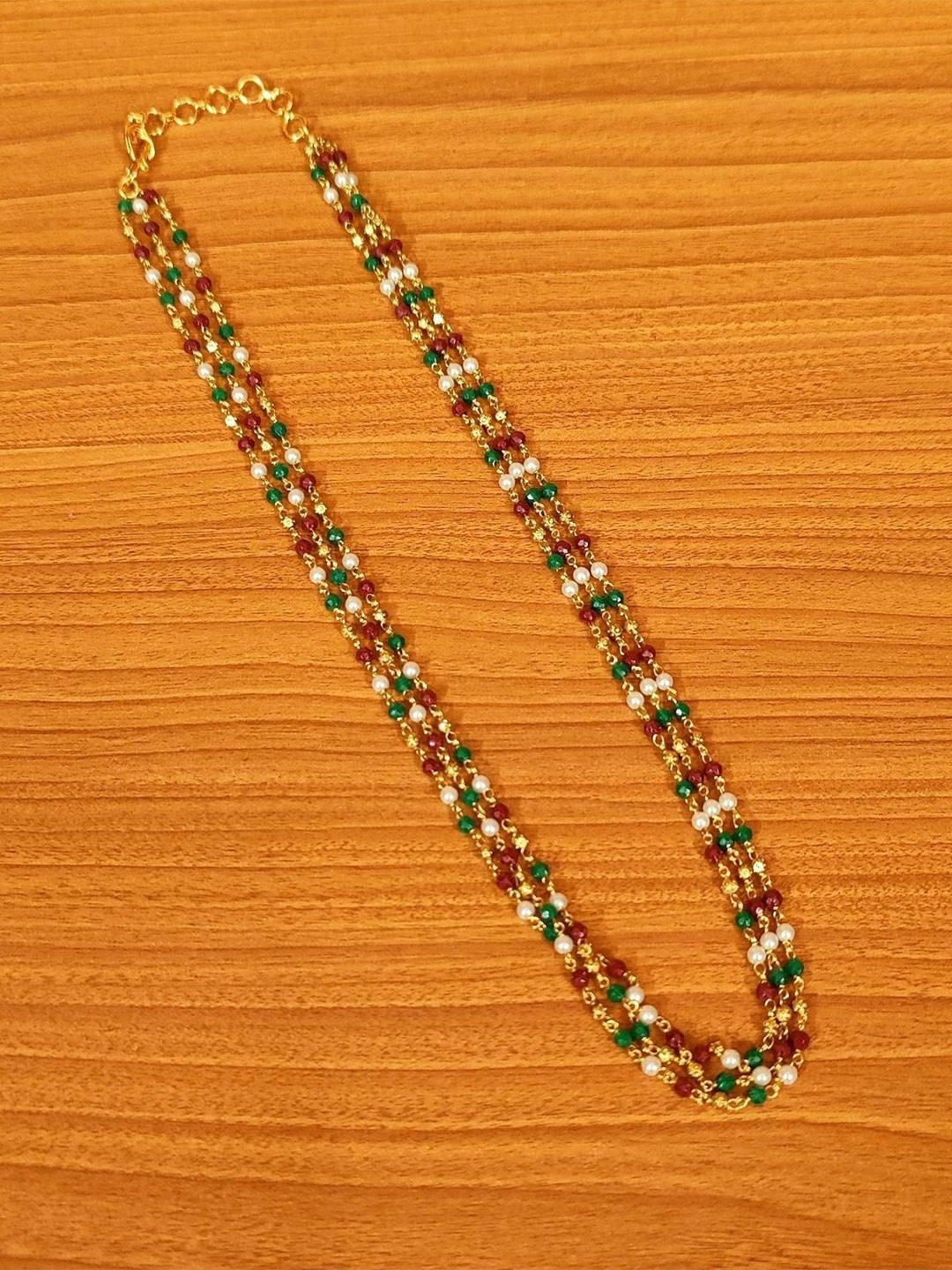 

Mirraw Gold-Plated Beaded Necklace