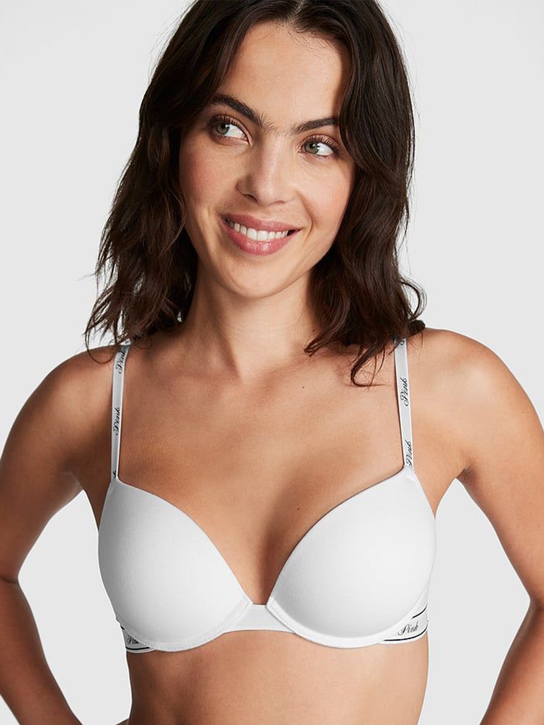 

Victoria's Secret Bra Medium Coverage Underwired Heavily Padded, White