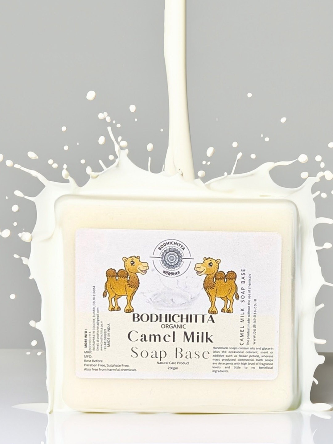 

Bodhichitta Camel Milk Soap Base 250 g, White